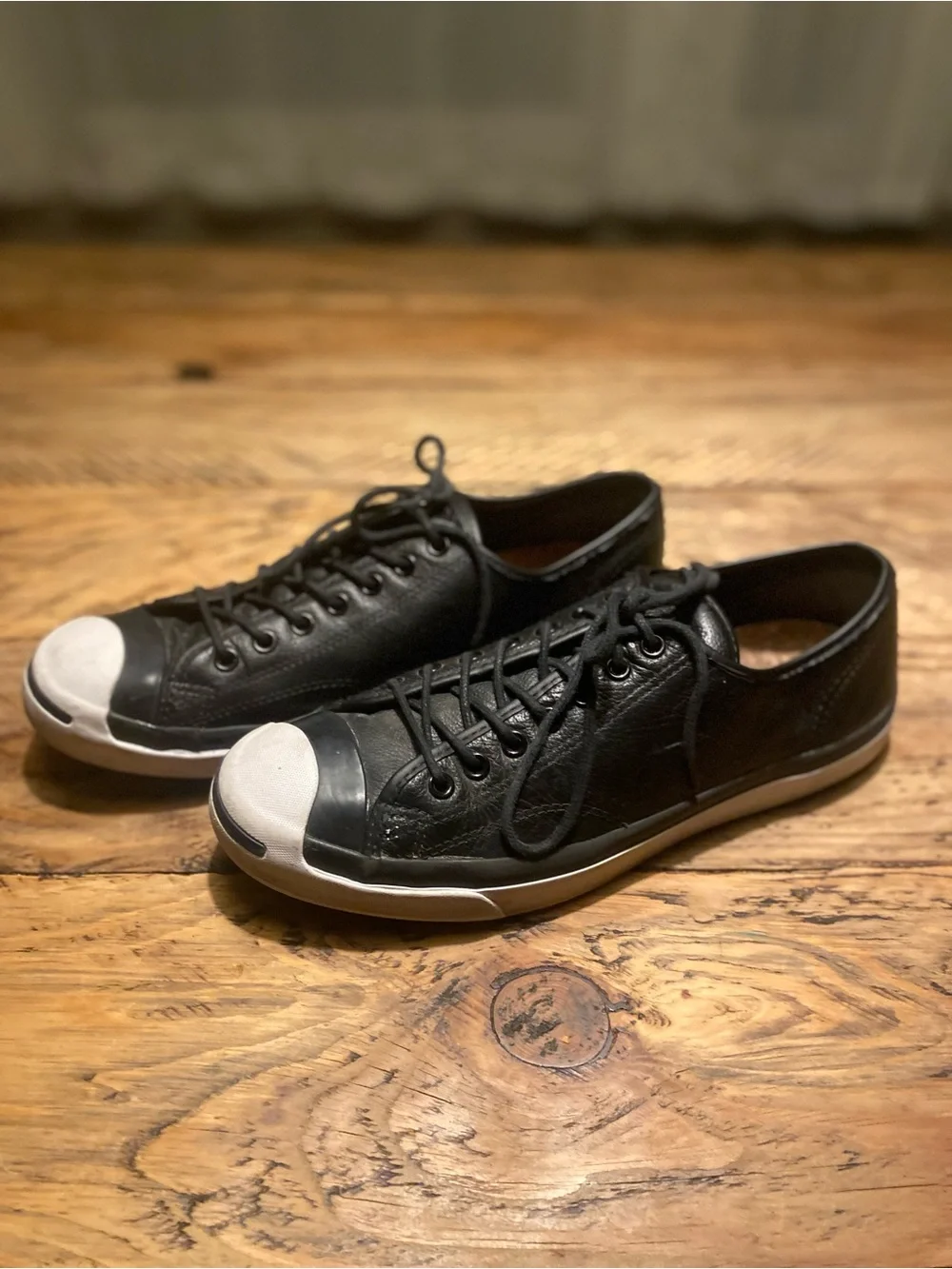 Men's jack purcell converse  Leather Lace-Up Sneakers - Picture 5 of 6